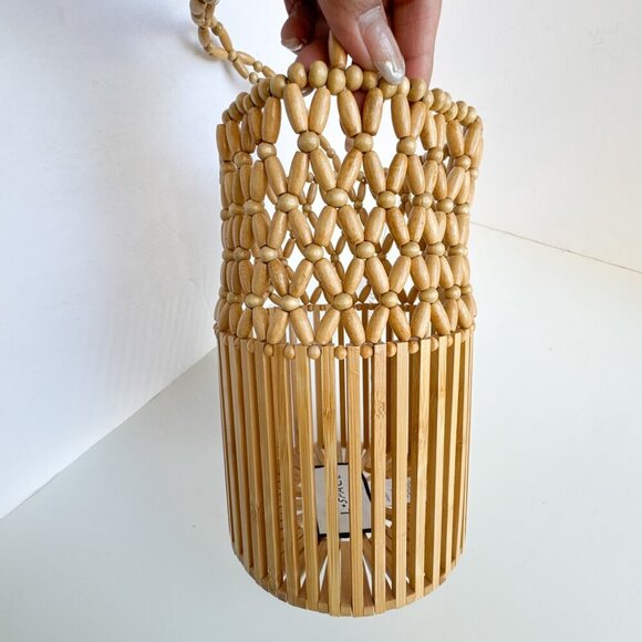 L Space Bamboo Casanova Bucket Top Handle Bag - Picture 4 of 10